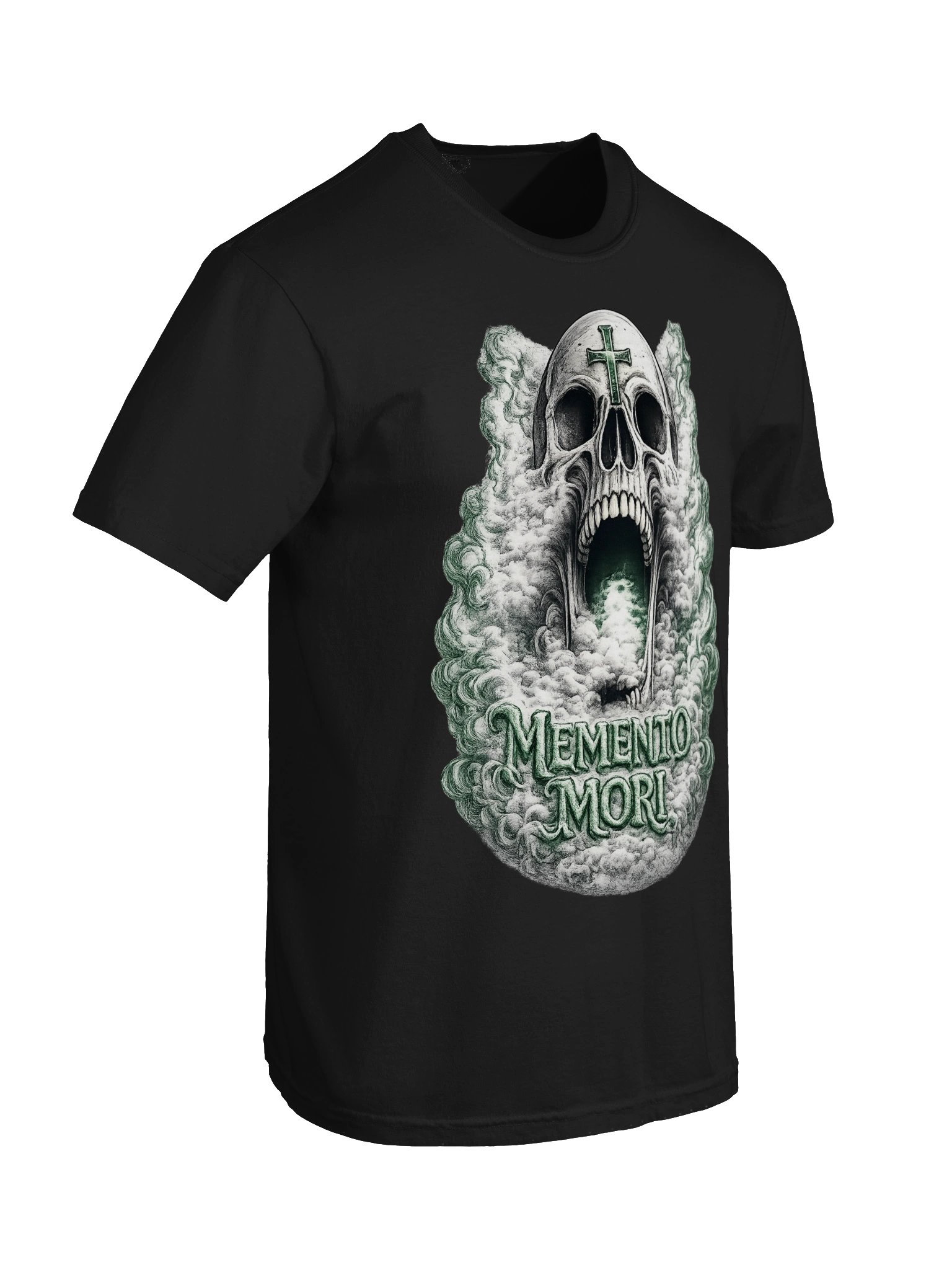 Memento Mori Skull Tee (Green) product image (6)