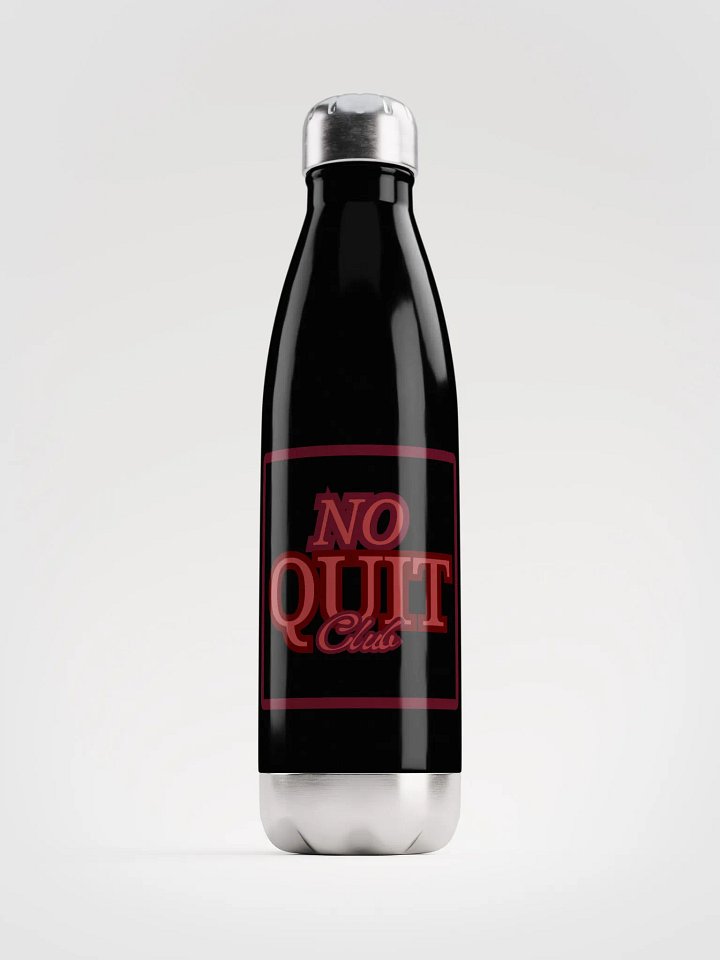 No Quit Club- 17 oz. Stainless Steel Water Bottle with Leak Proof Cap for Hot or Cold Liquids product image (1)
