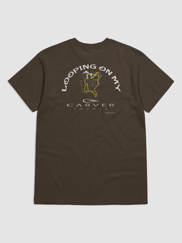 Looping On My Carver - T-Shirt - Dark Shirt w/White Logo product image (1)