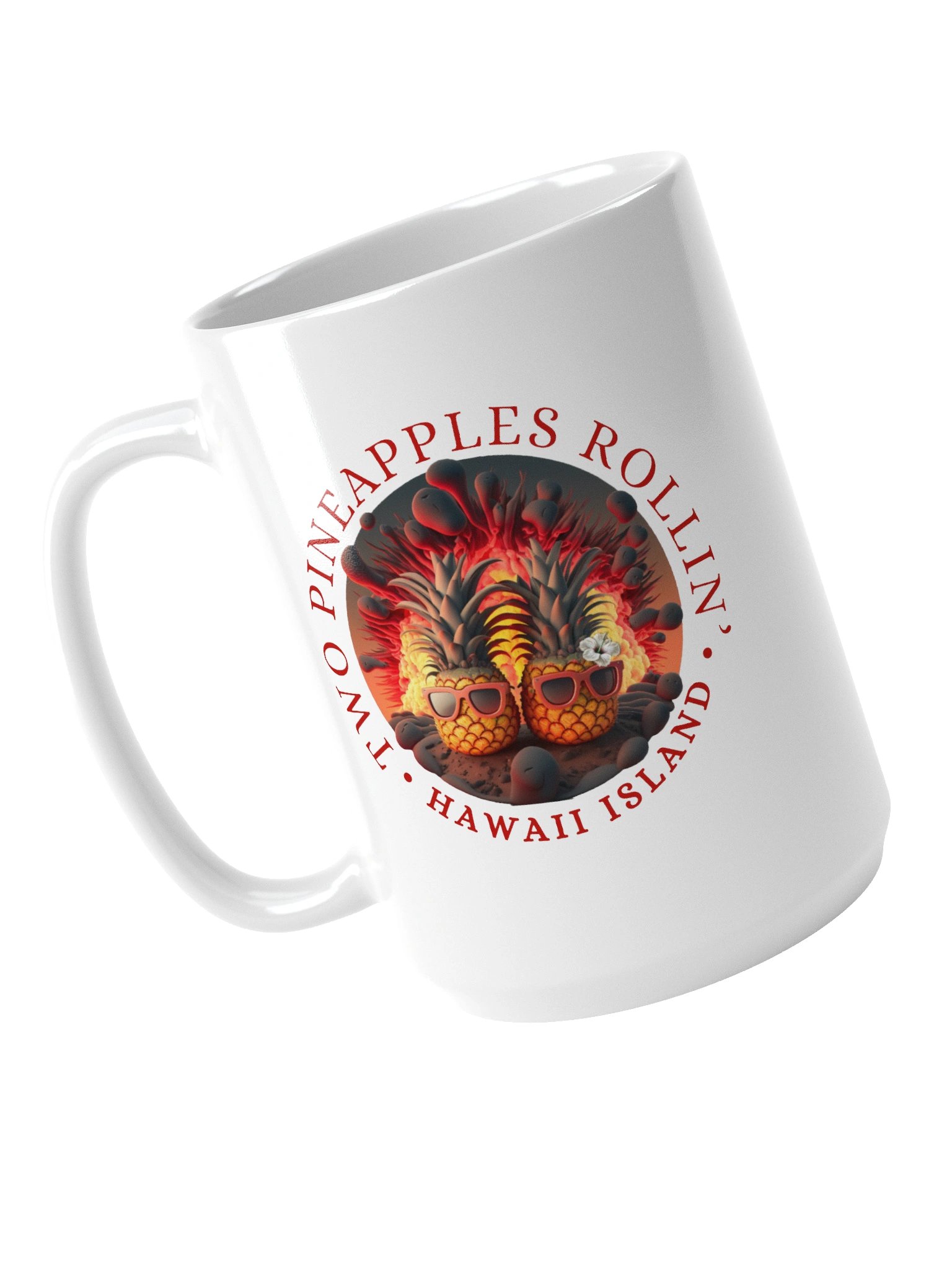 Lava Logo Mug Red Text with 2P Emblem product image (5)