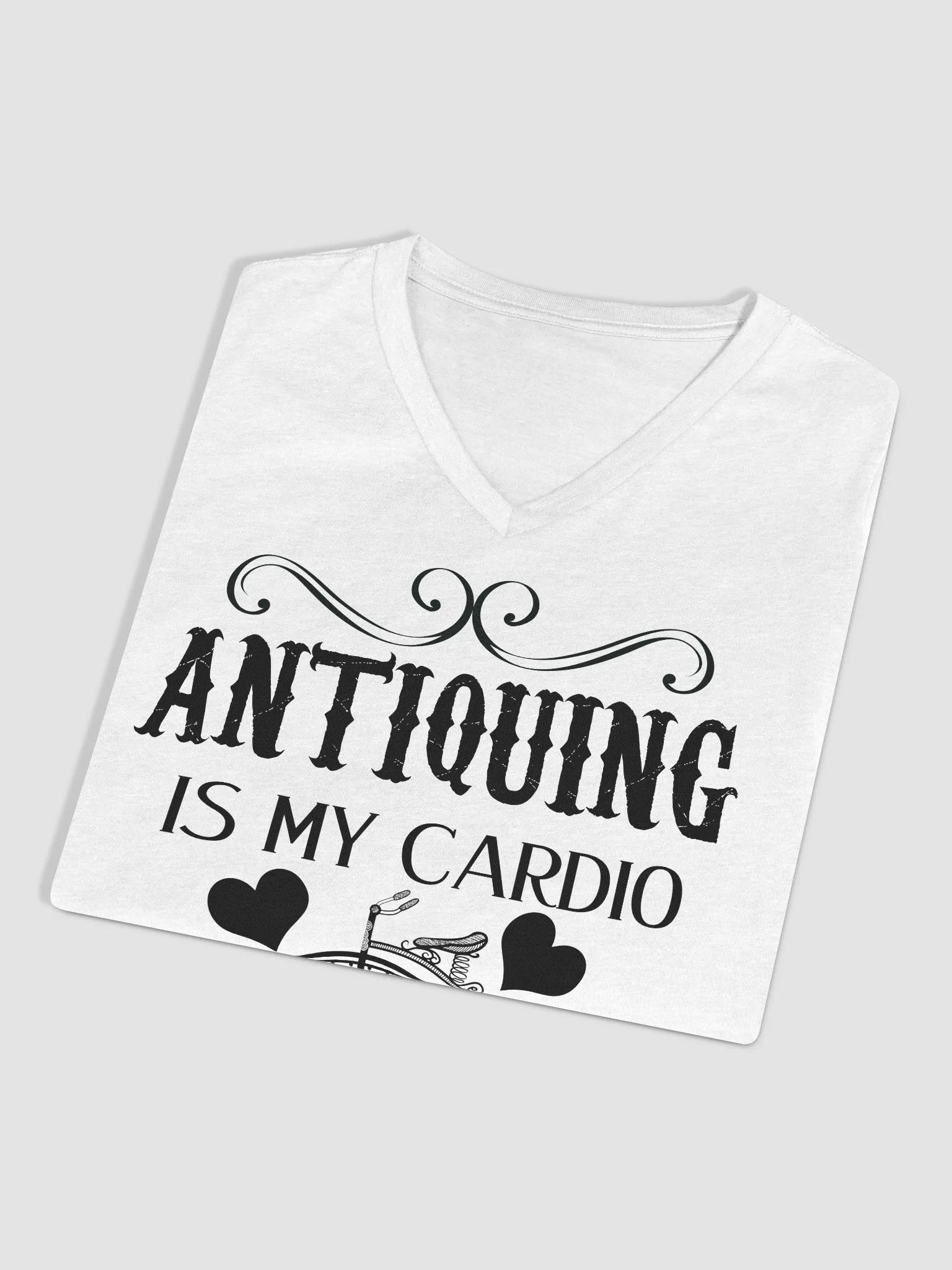 ANTIQUING IS MY CARDIO (Ladies' V-Neck) product image (9)