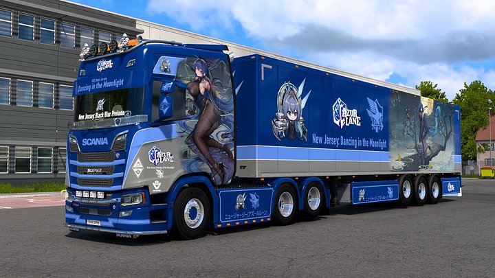 [ETS2] USS New Jersey (Dancing in the Moonlight) - Azur Lane [Combo Skin] product image (2)