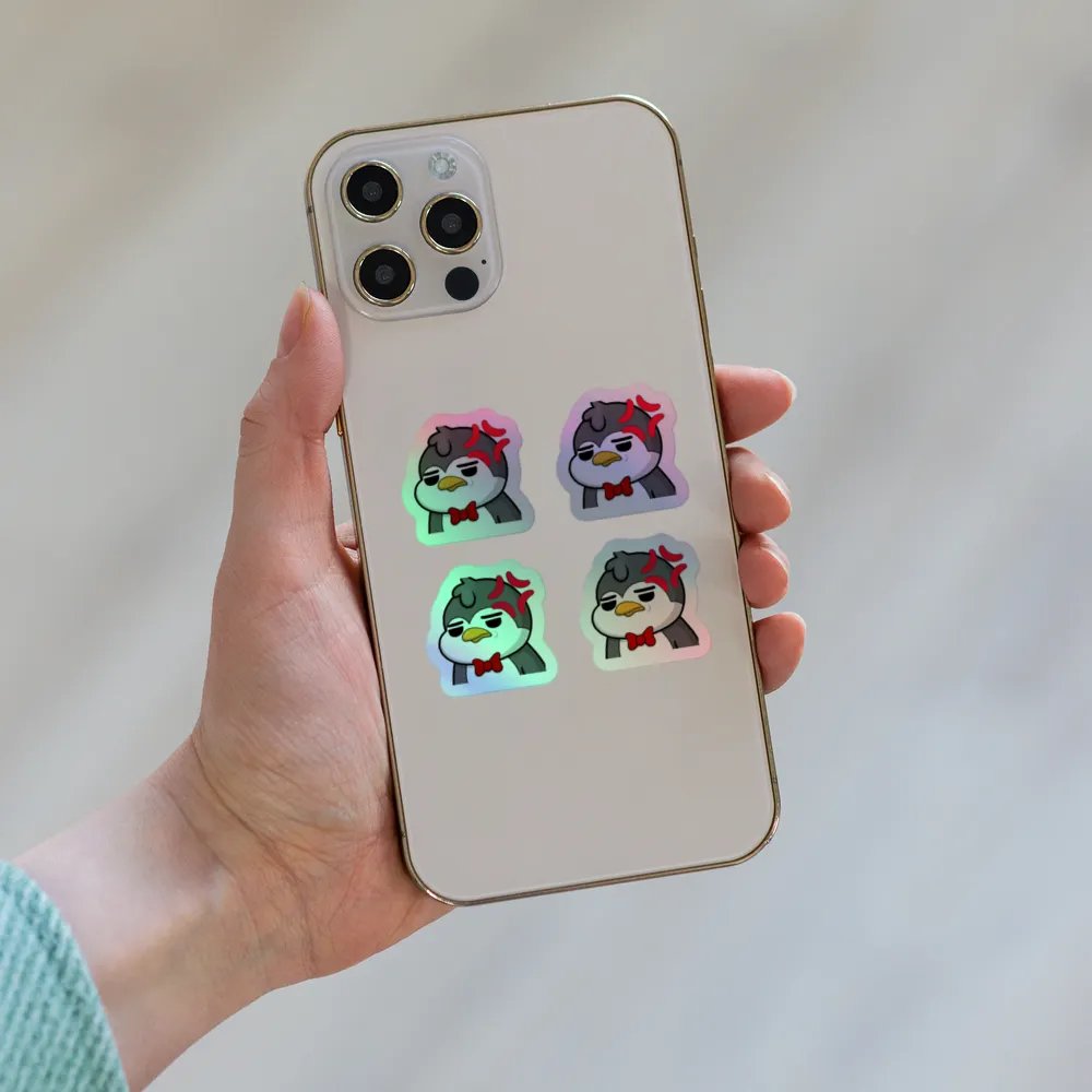 "Angy" Lil' Guy - Mini Holographic Sticker Sheet product image (6)