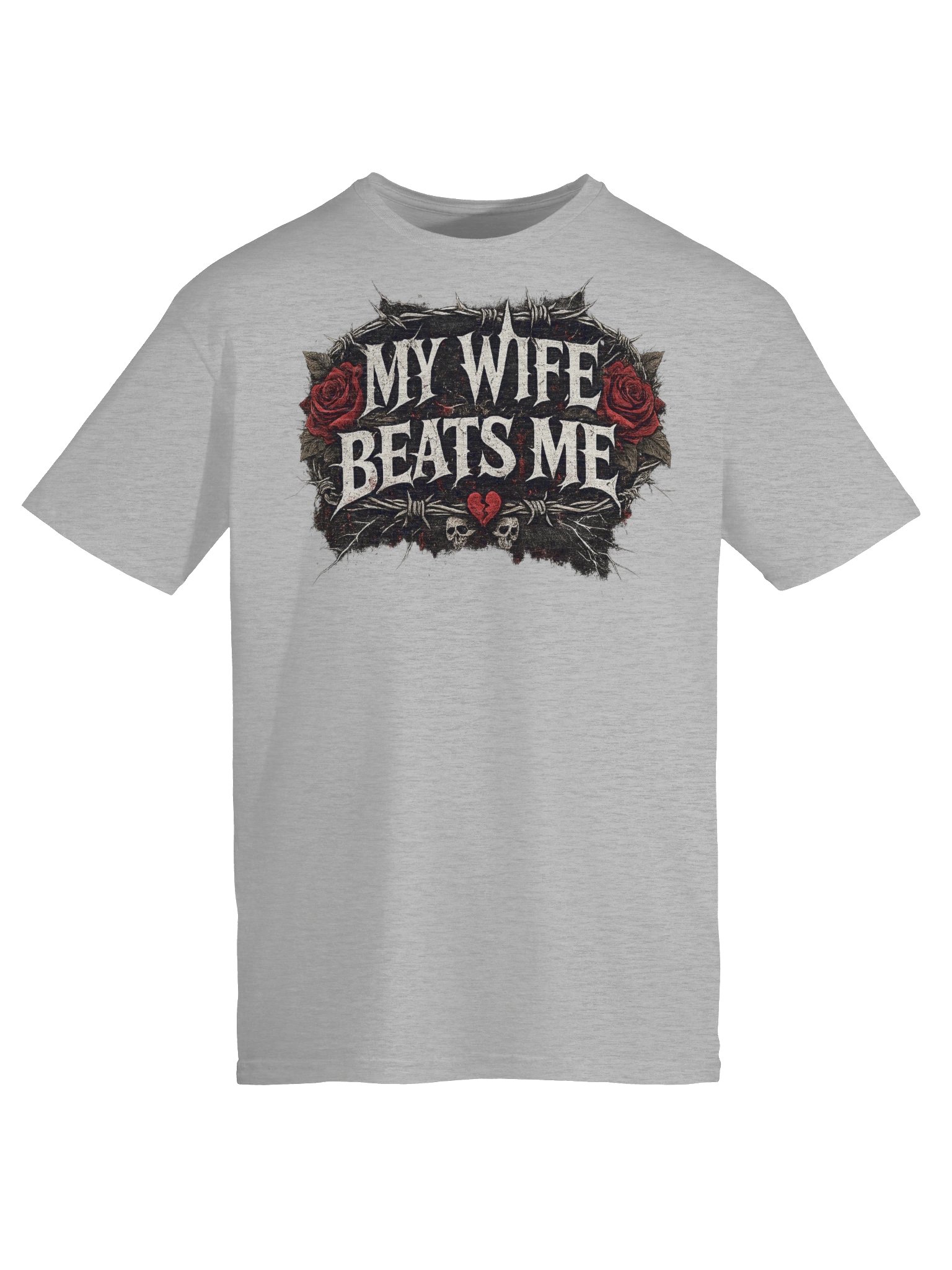 My Wife Beats Me Heavy Metal Funny Shirt – Gothic Meme Graphic Tee product image (21)