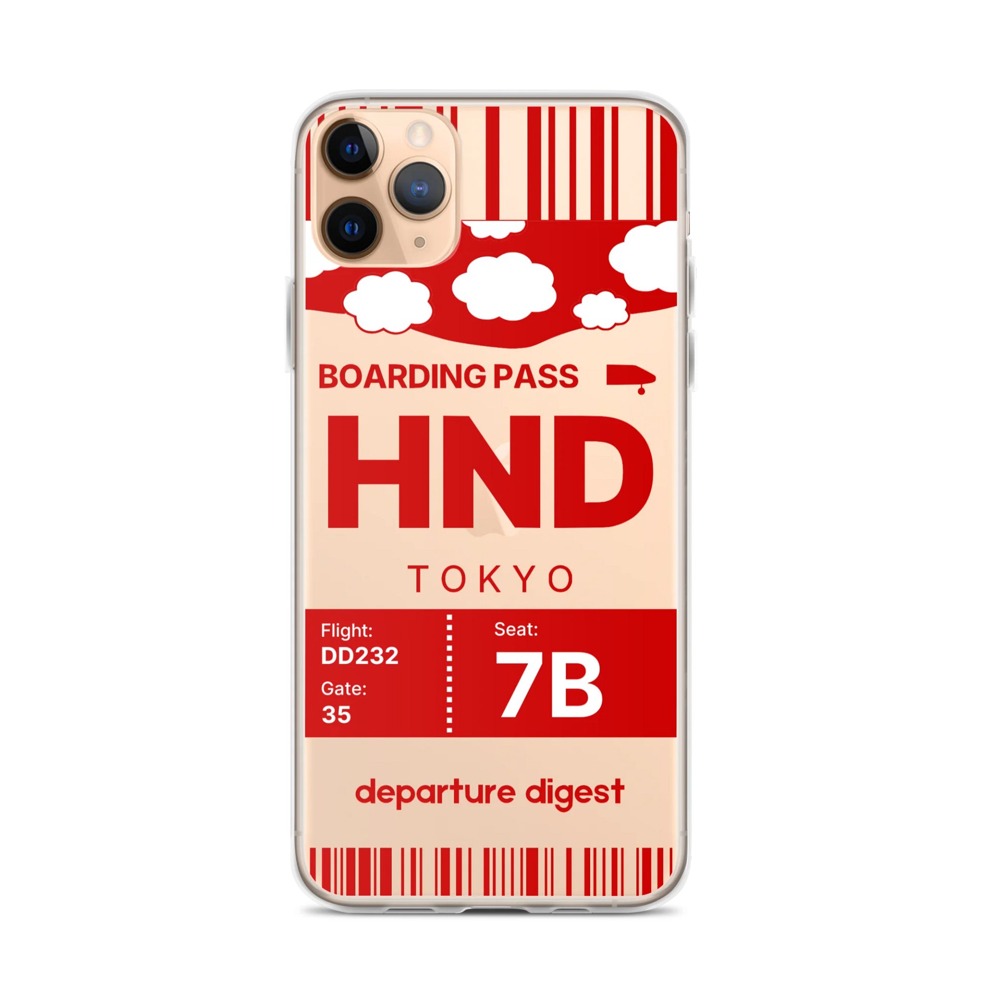 HND: Tokyo Haneda Boarding Pass Case (iPhone) product image (1)