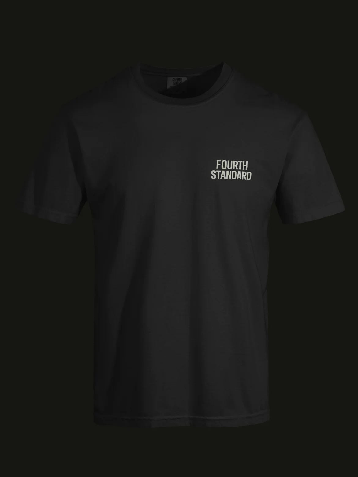 Plain fourth standard tee (black) product image (1)