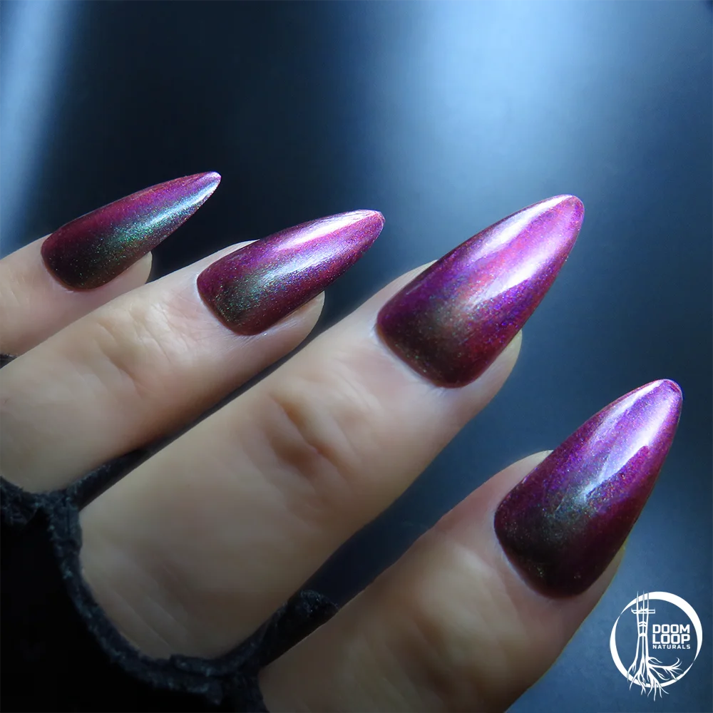 CINDERCLAWS - Green-Blue-Violet Multichrome Red Magnetic Nail Polish product image (2)