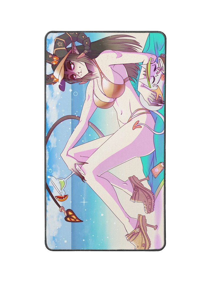 Cream Screemture Summer Sunshine Desk Mat product image (1)