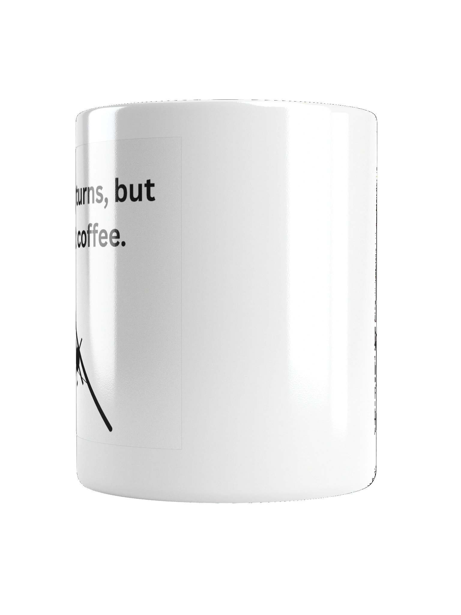 "Steep turns, but first coffee" coffee mug product image (5)