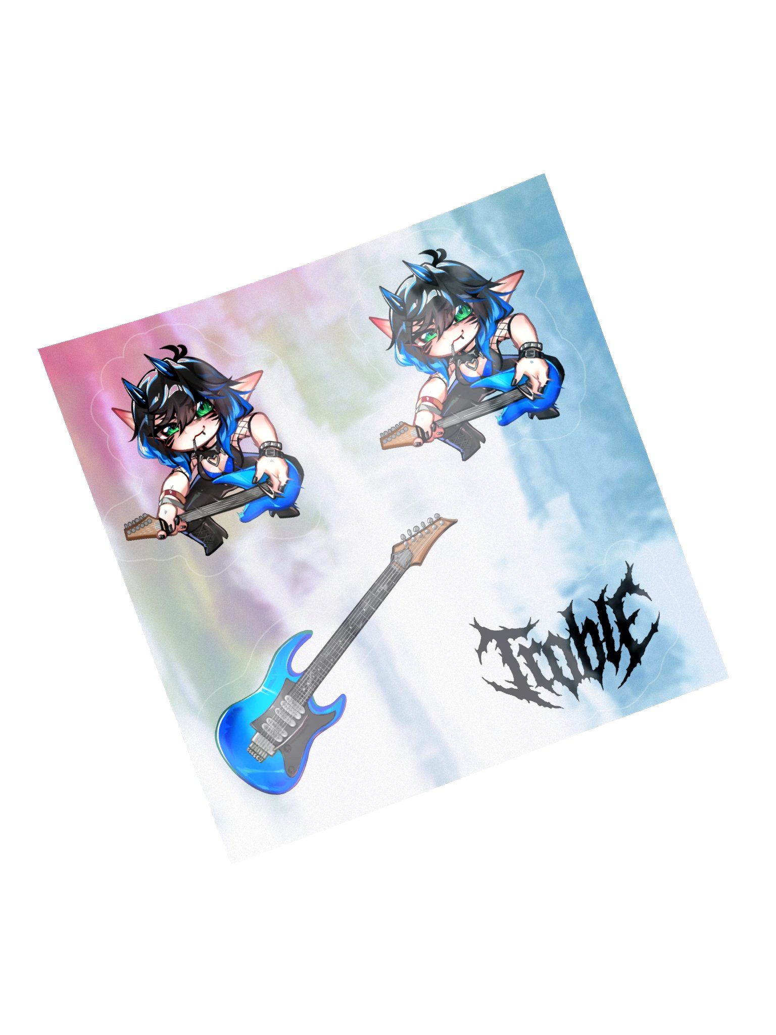 Troble Crabcore Holographic Kiss-Cut Sticker Sheet product image (5)