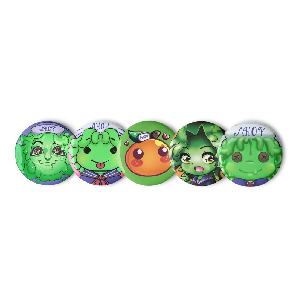 Slimeball Steve Button Set product image (1)