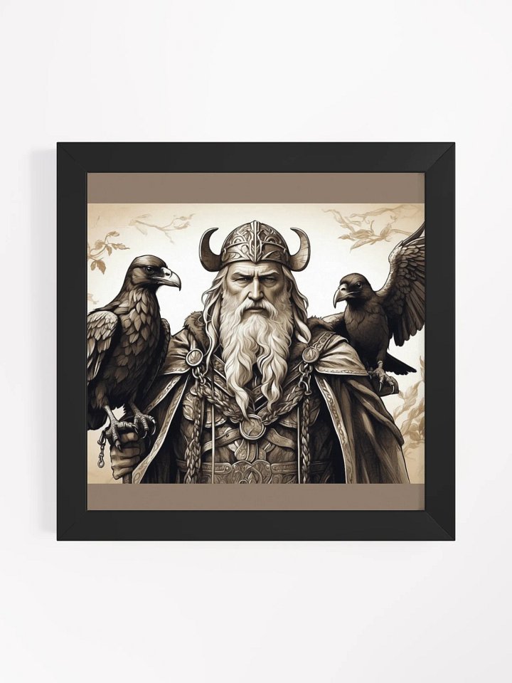 “Odin’s Watch: Huginn & Muninn Framed Legacy Art” product image (5)