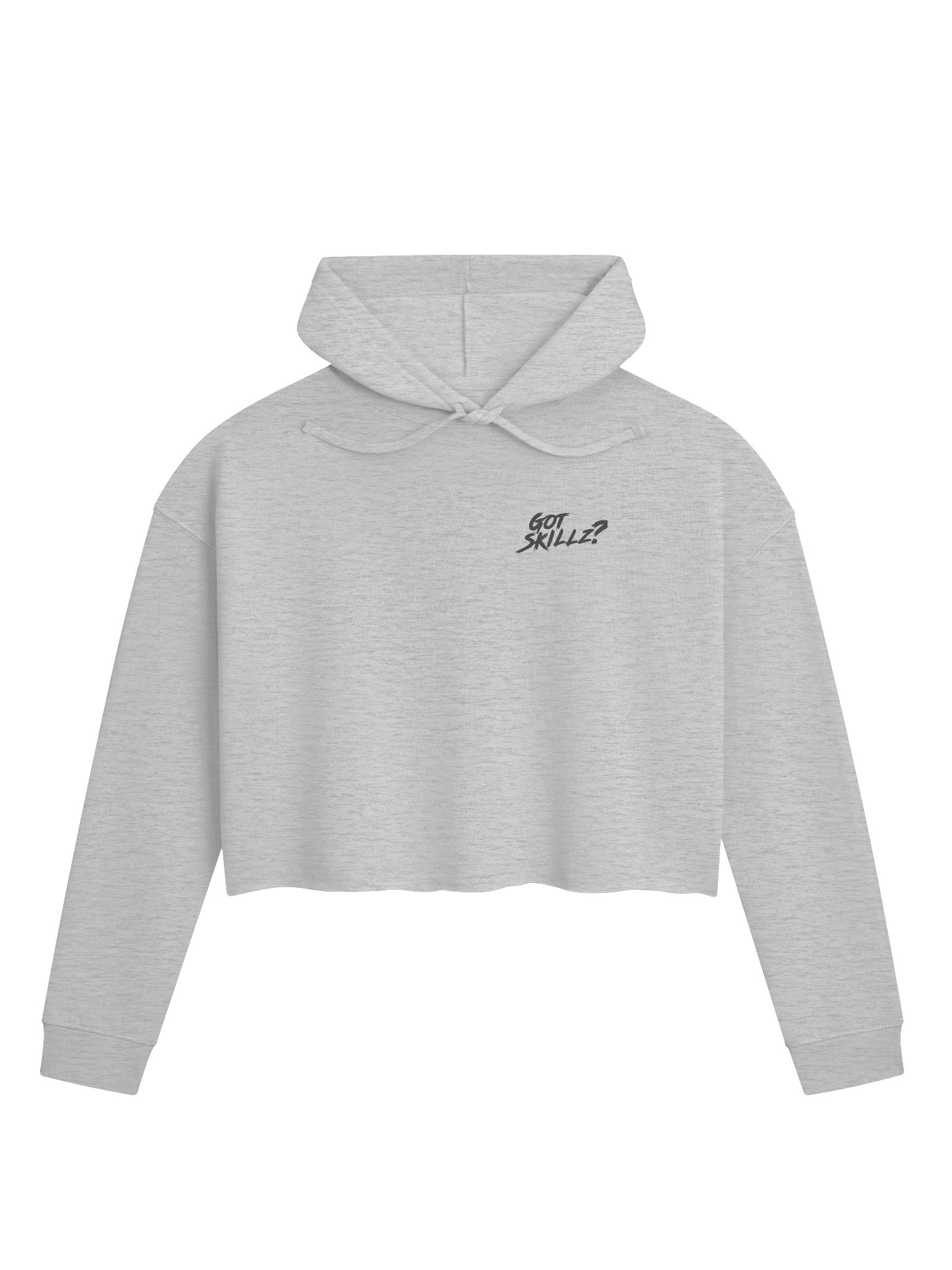 Women's Premium Crop Top Hoodie (Black Font) product image (1)