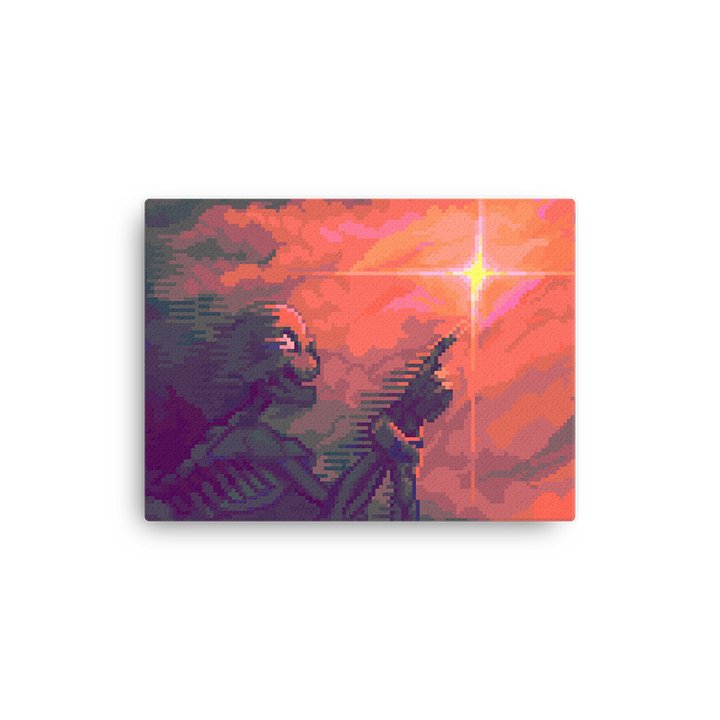 Wish Upon A Star Pixel Art Canvas Print product image (9)