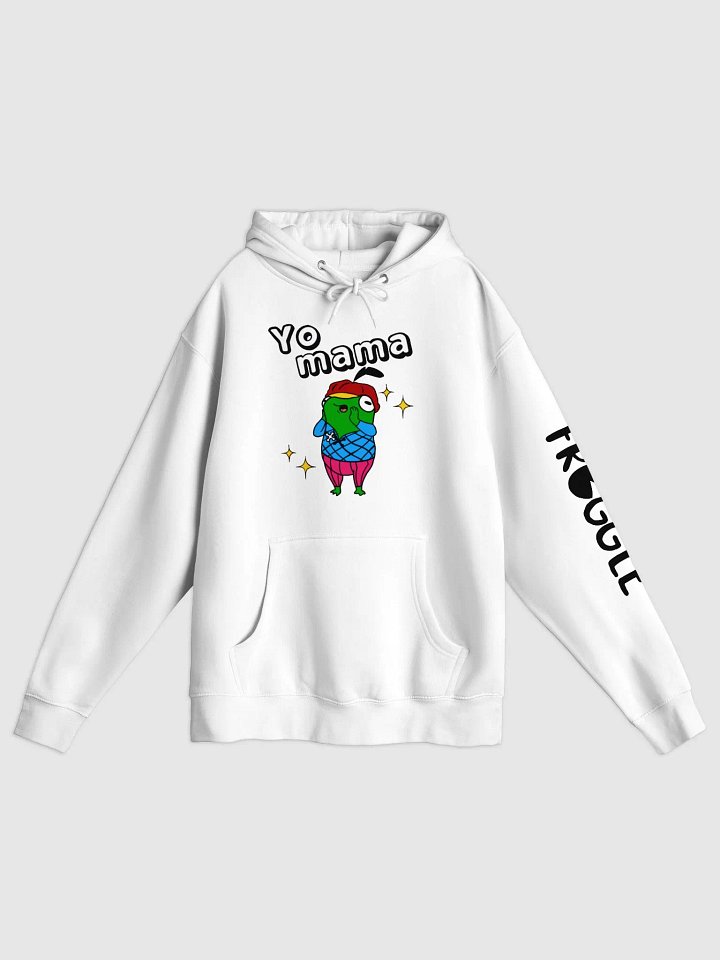 Yo mama white hoodie product image (1)