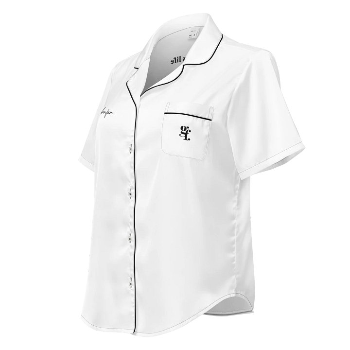 GRWM Glamfam Glamourous Silky Short Sleeve Sleepwear Top product image (1)
