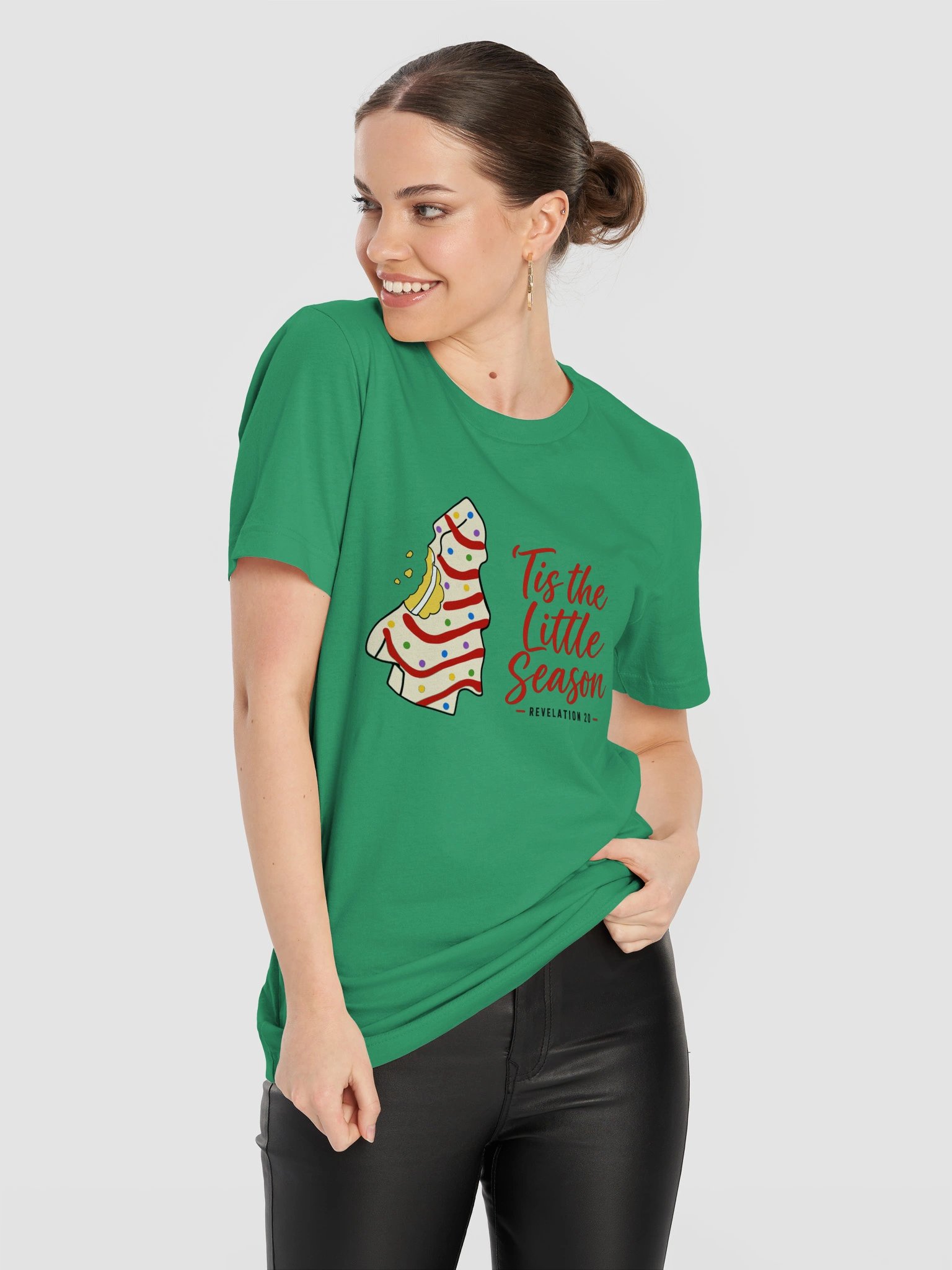 ’Tis the Little Season T-Shirt – Christmas Snack Cake Design product image (11)