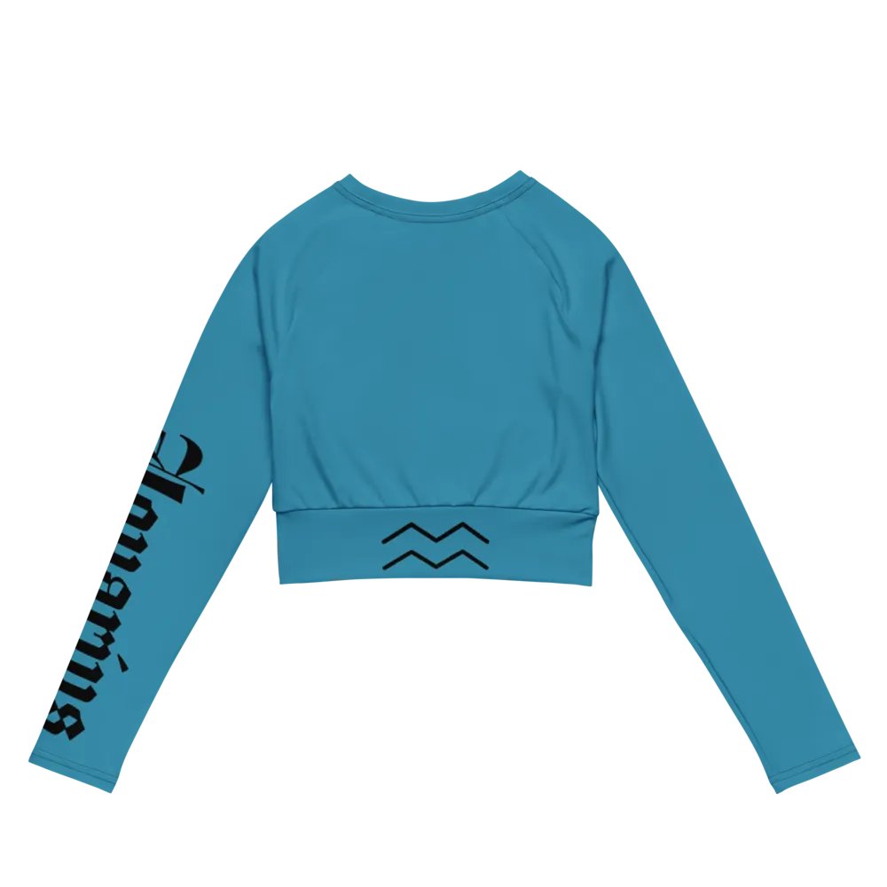 Blue Aquarius All-Over Crop Top product image (10)