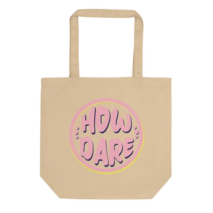 Retro Pink How Dare Tote product image (1)