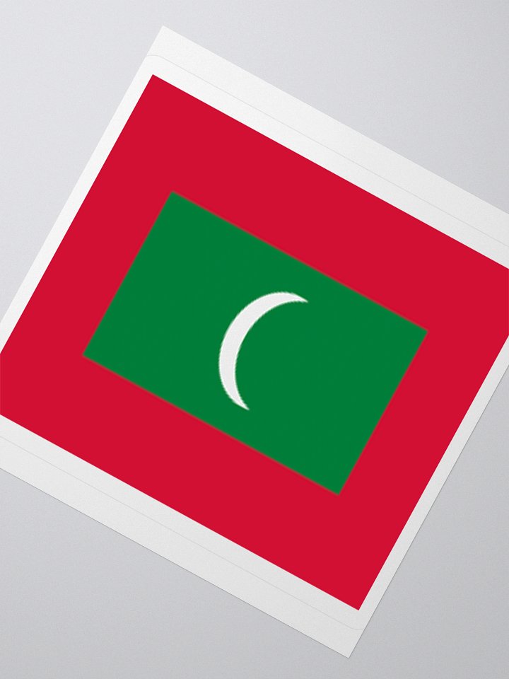 Maldives National Flag Sticker - Premium Vinyl Travel Souvenir product image (5)