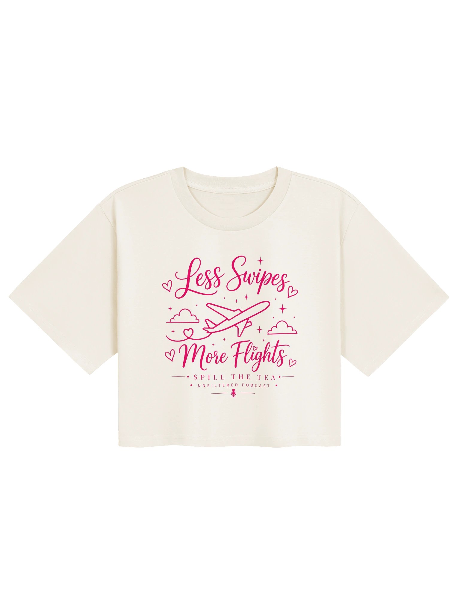 Less Swipes, More Flights Crop Tee product image (17)