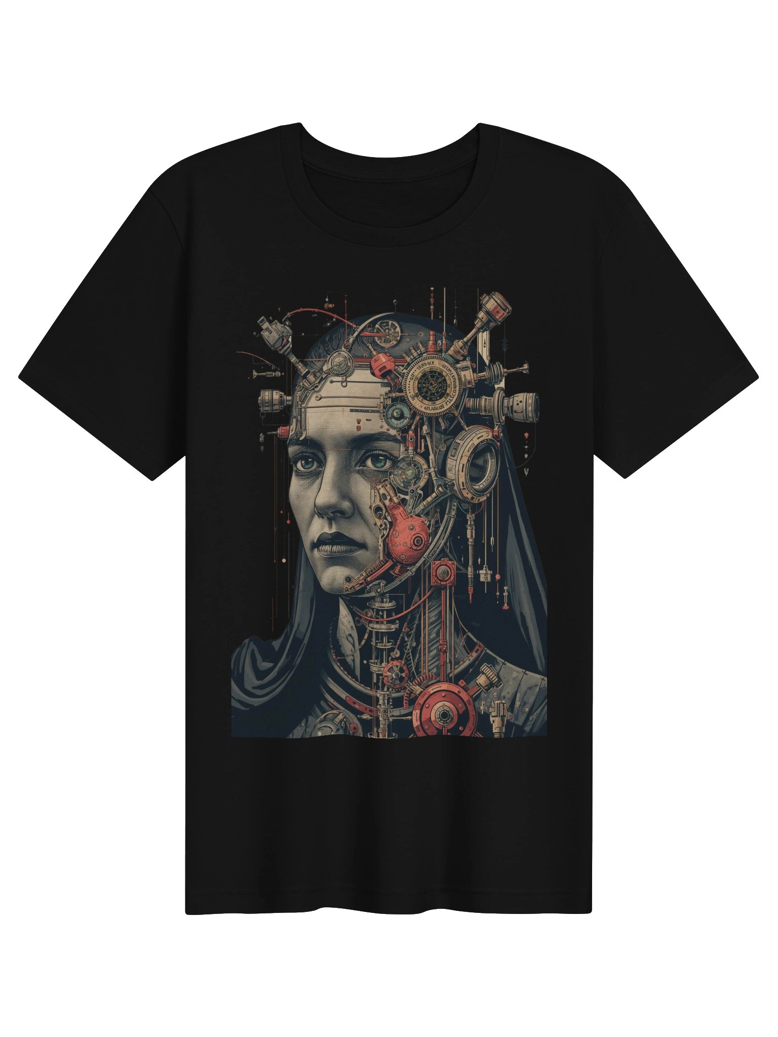 Cyborg Dream Portrait Lightweight T-Shirt product image (1)