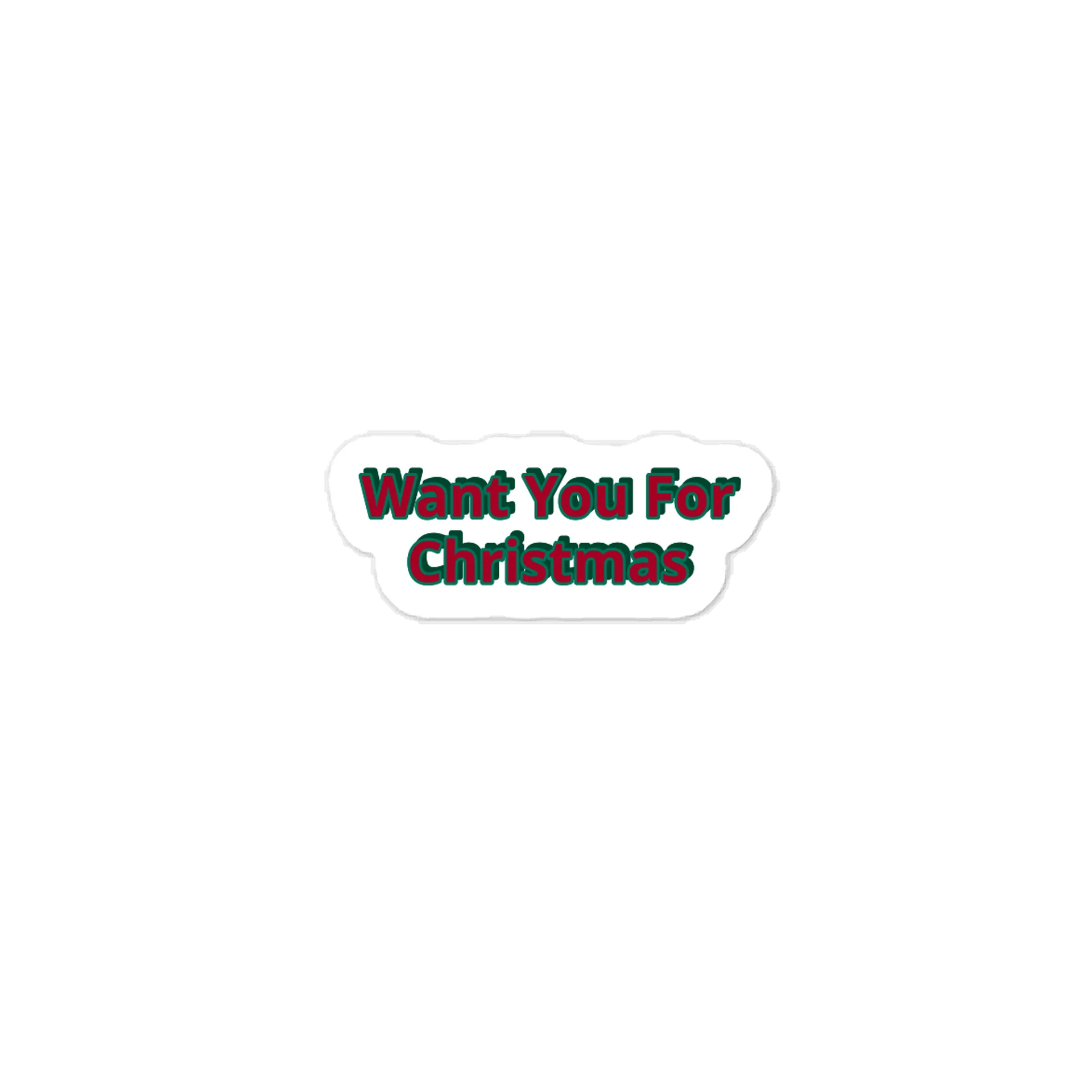 Want You For Christmas Sticker product image (1)