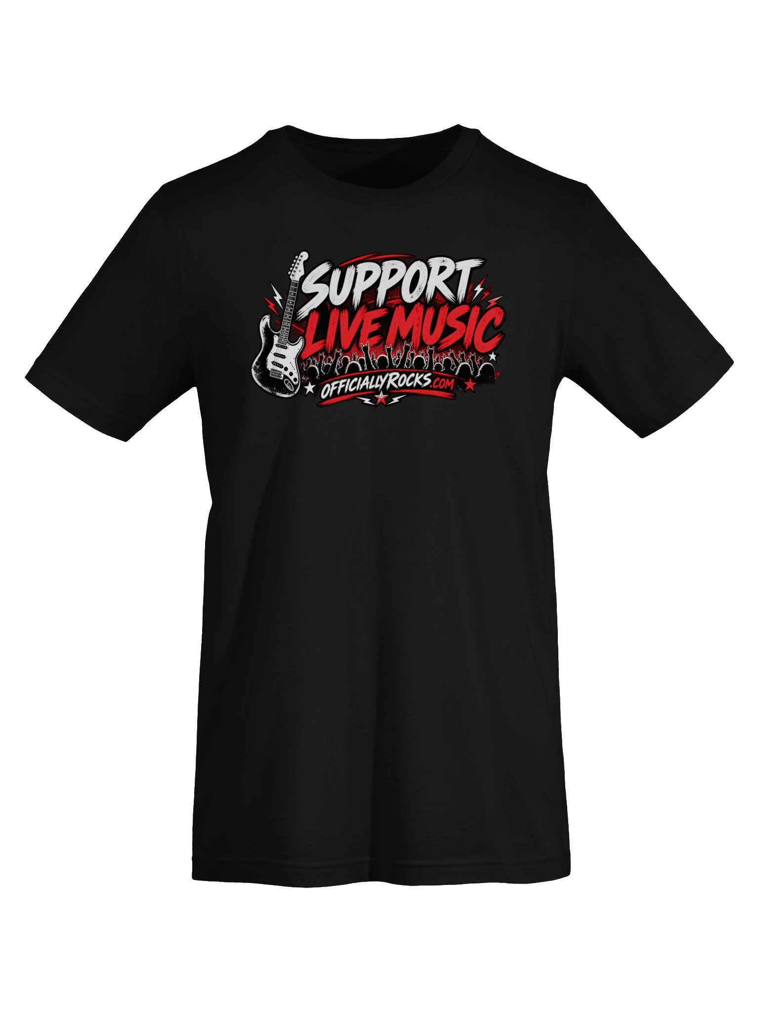 Support Live Music – Officially Rocks T-Shirt product image (5)