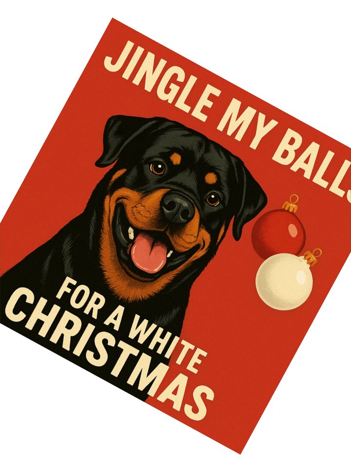Jingle Balls Rottweiler Christmas Sticker product image (6)