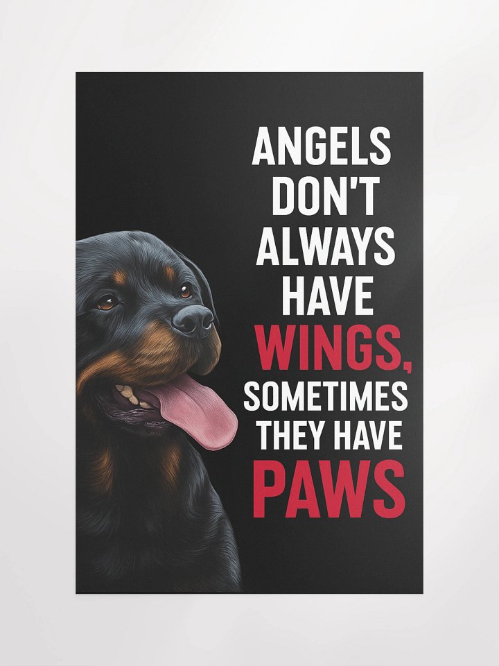 Rottweiler Paws of an Angel Poster product image (1)