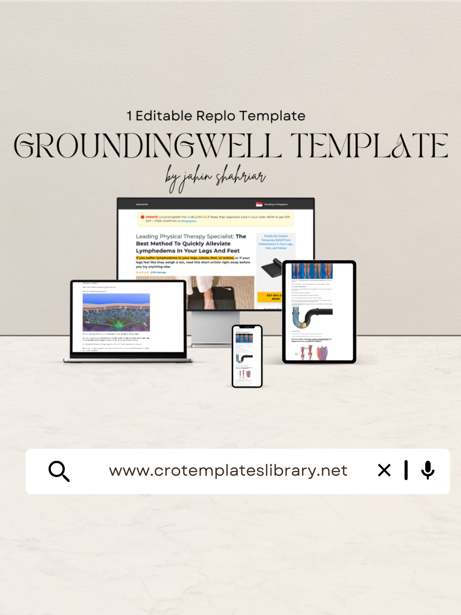 GroundingWell Replo Advertorial Template product image (1)