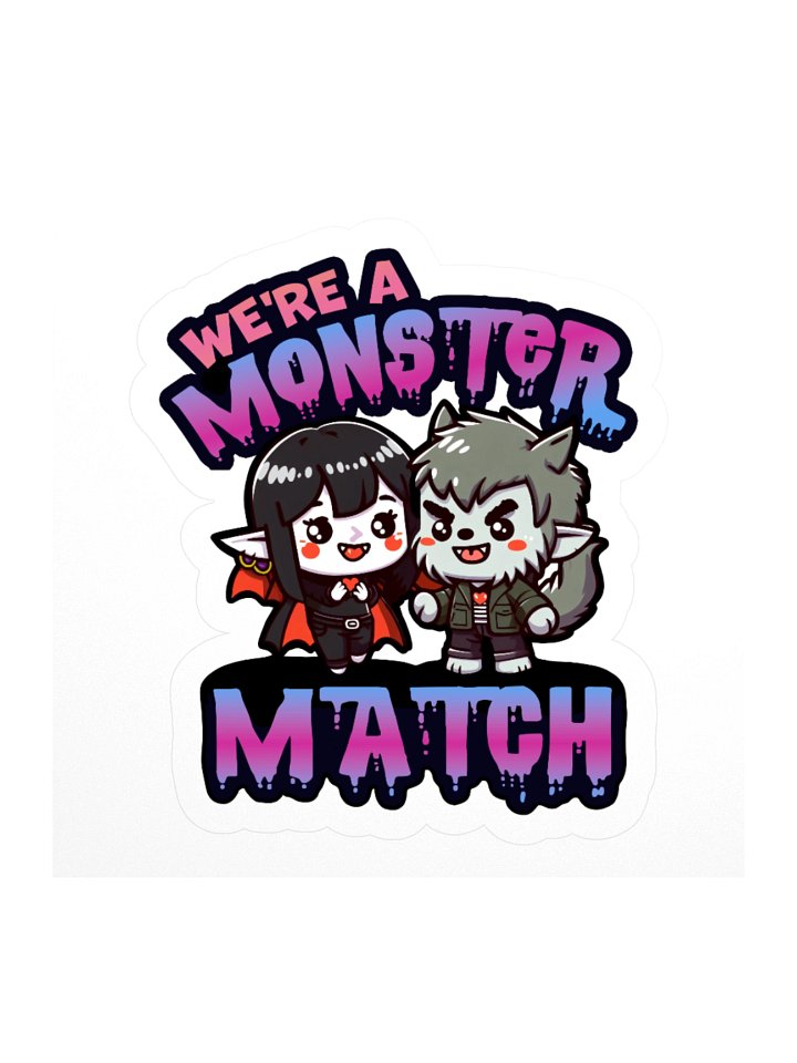 We're a Monster Match Vampire & Werewolf product image (3)