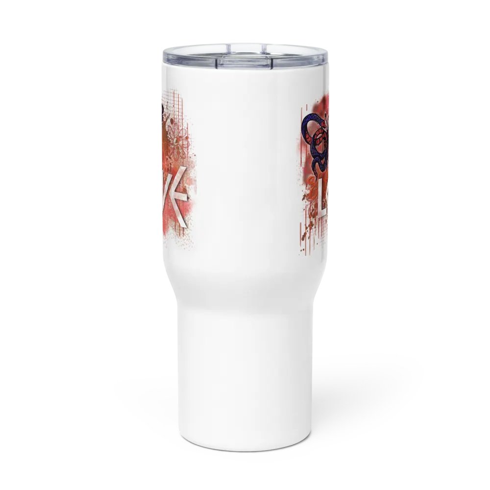 Love Soft Grunge Snake Butterfly Travel Mug w/ Handle product image (7)