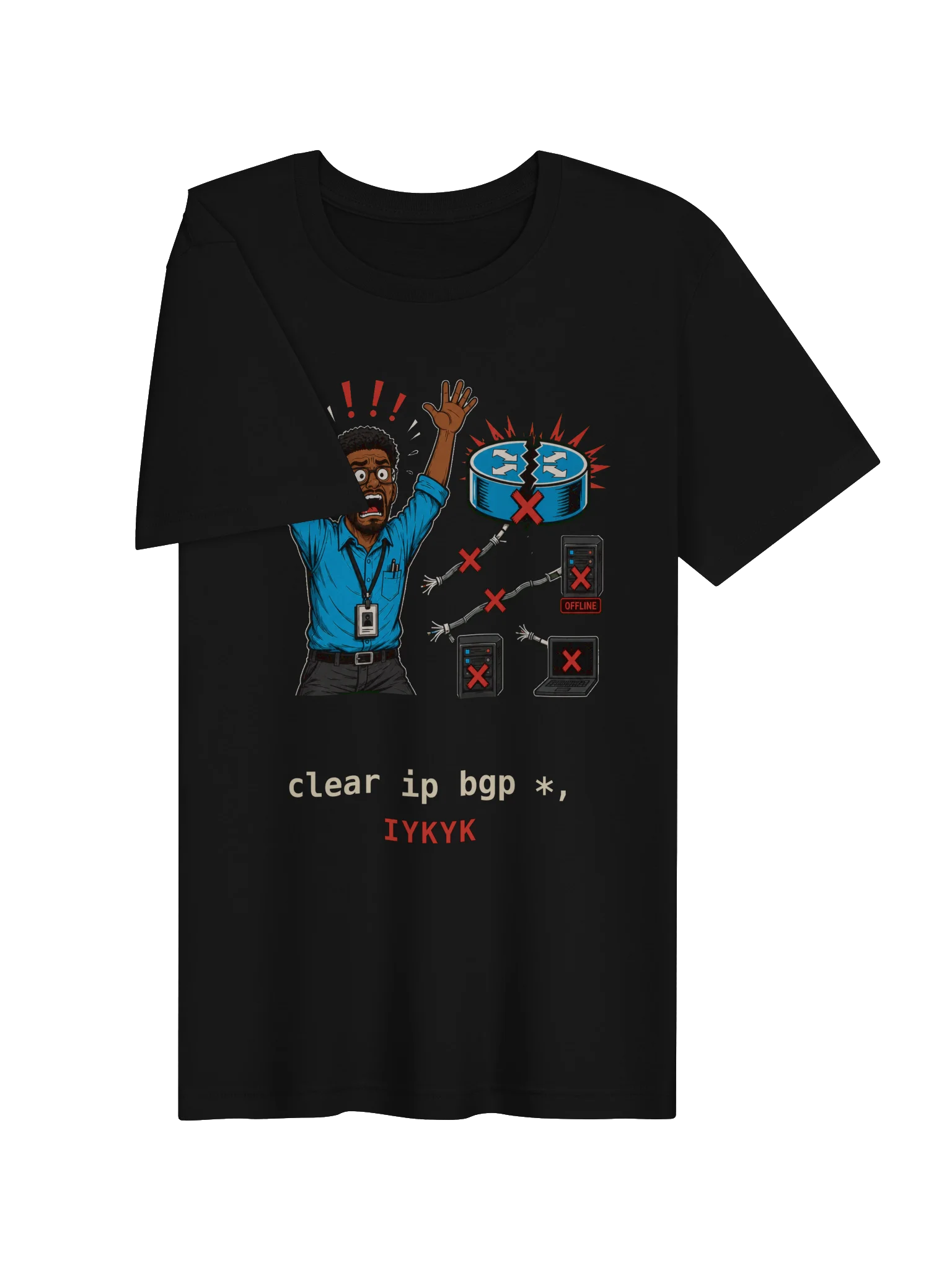 clear ip bgp * — IYKYK Tee (version 1) product image (3)
