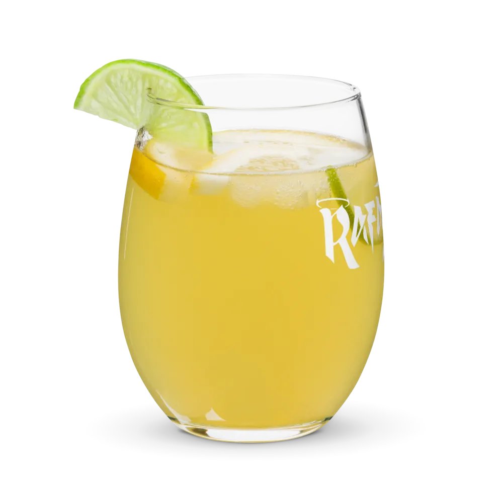 RafaZafar Logotext Stemless Wineglass (white) product image (11)