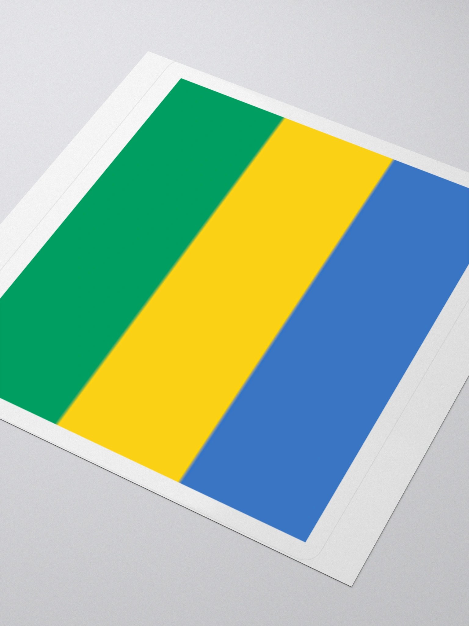 Gabon Flag Sticker | Green Yellow Blue Design | Durable Vinyl | 3 Sizes product image (8)