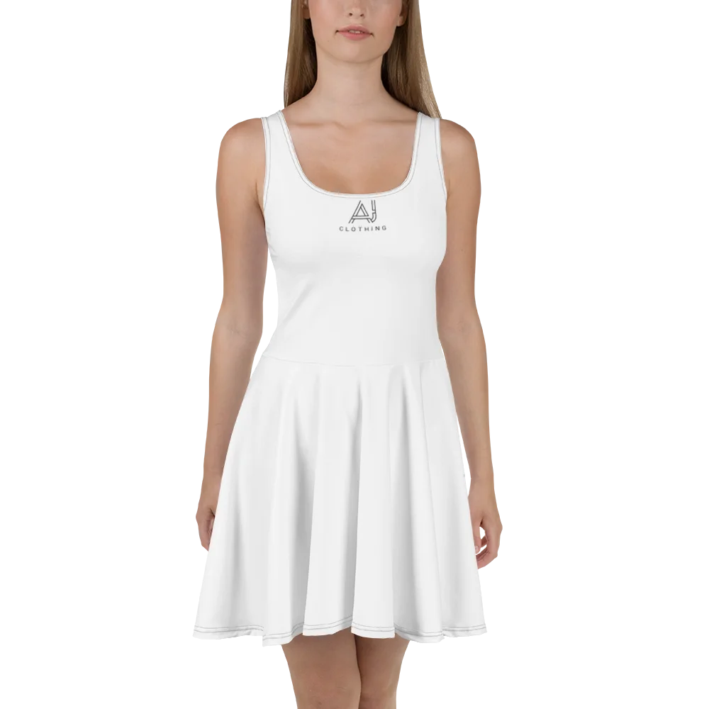 All White Skater Dress product image (1)
