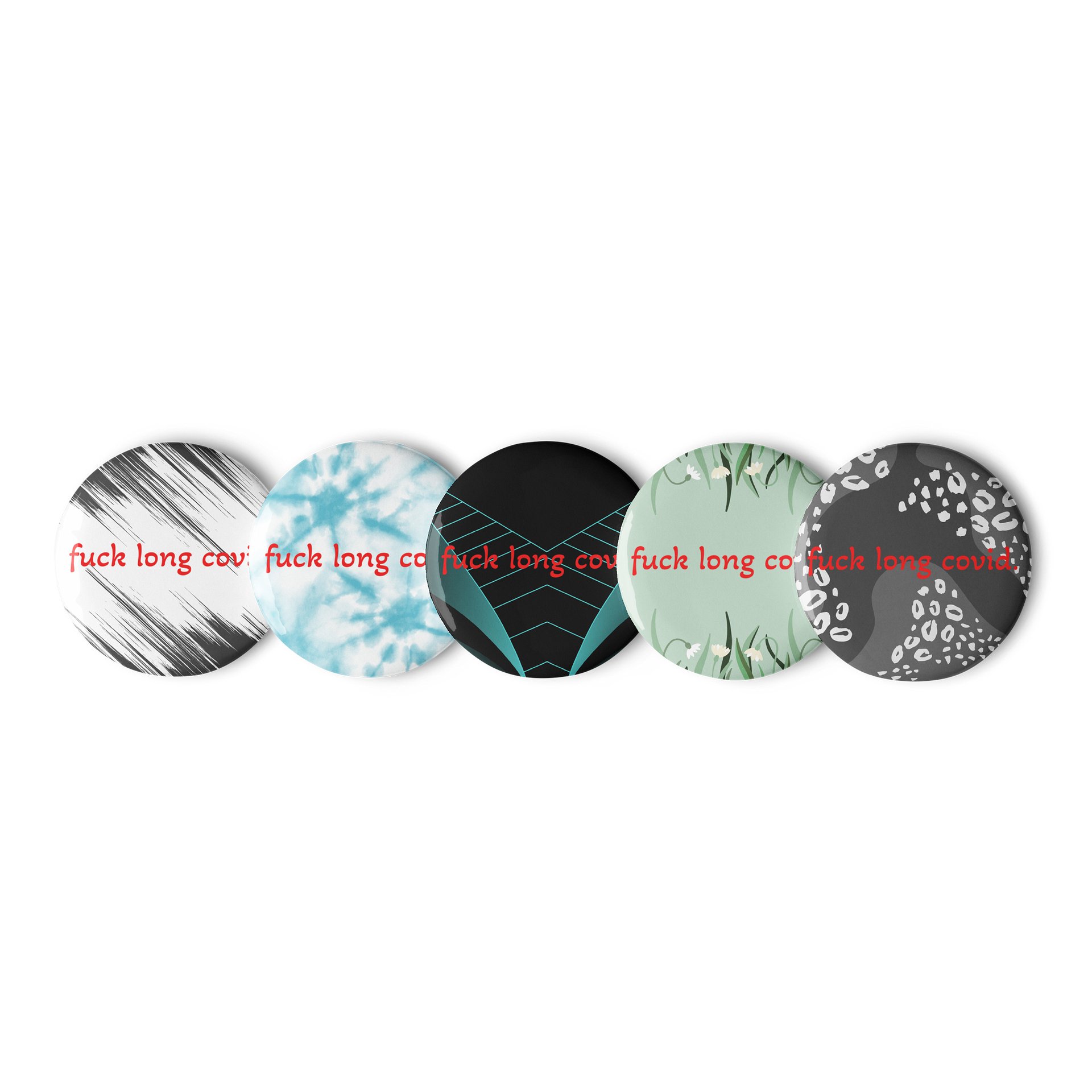 F*ck Long Covid button product image (1)