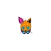 ShepQuest Cyberfox Die-Cut Magnet