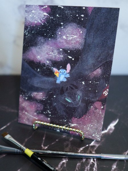 An Alien and a Dragon Print product image (1)