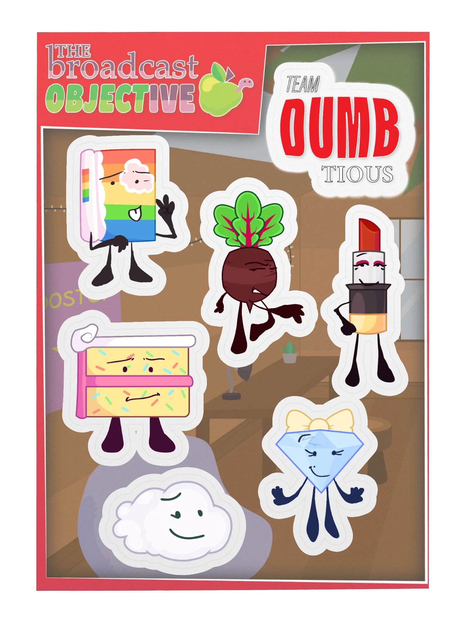 Team Dumbtious Stickers product image (3)
