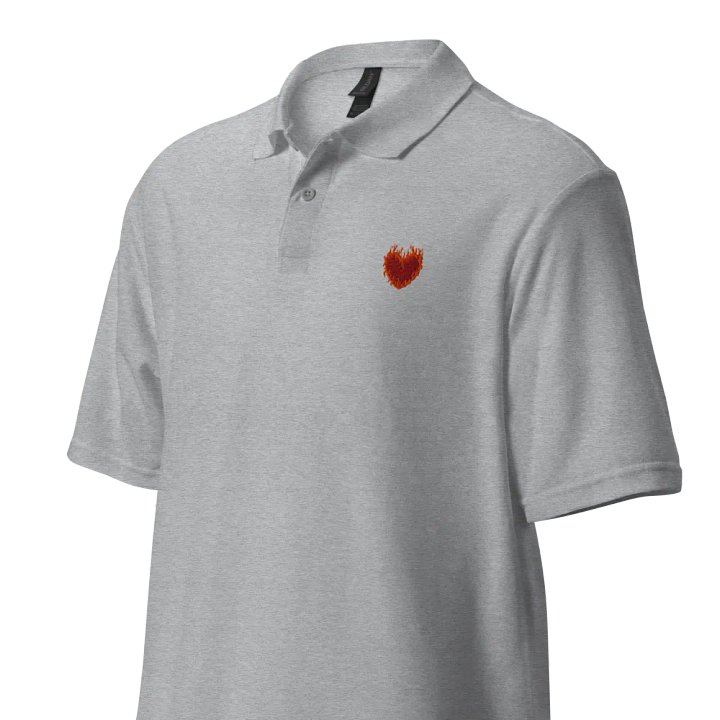 SnugglesCat Flaming Heart Logo | Embroidered Polo product image (1)