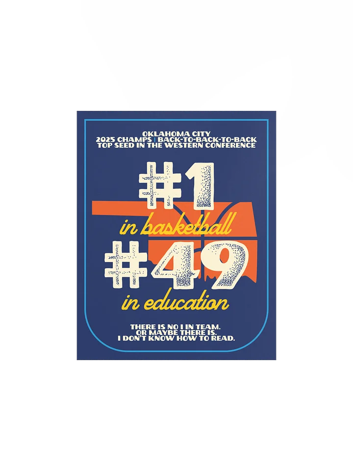 Oklahoma State Rankings Art Print product image (2)