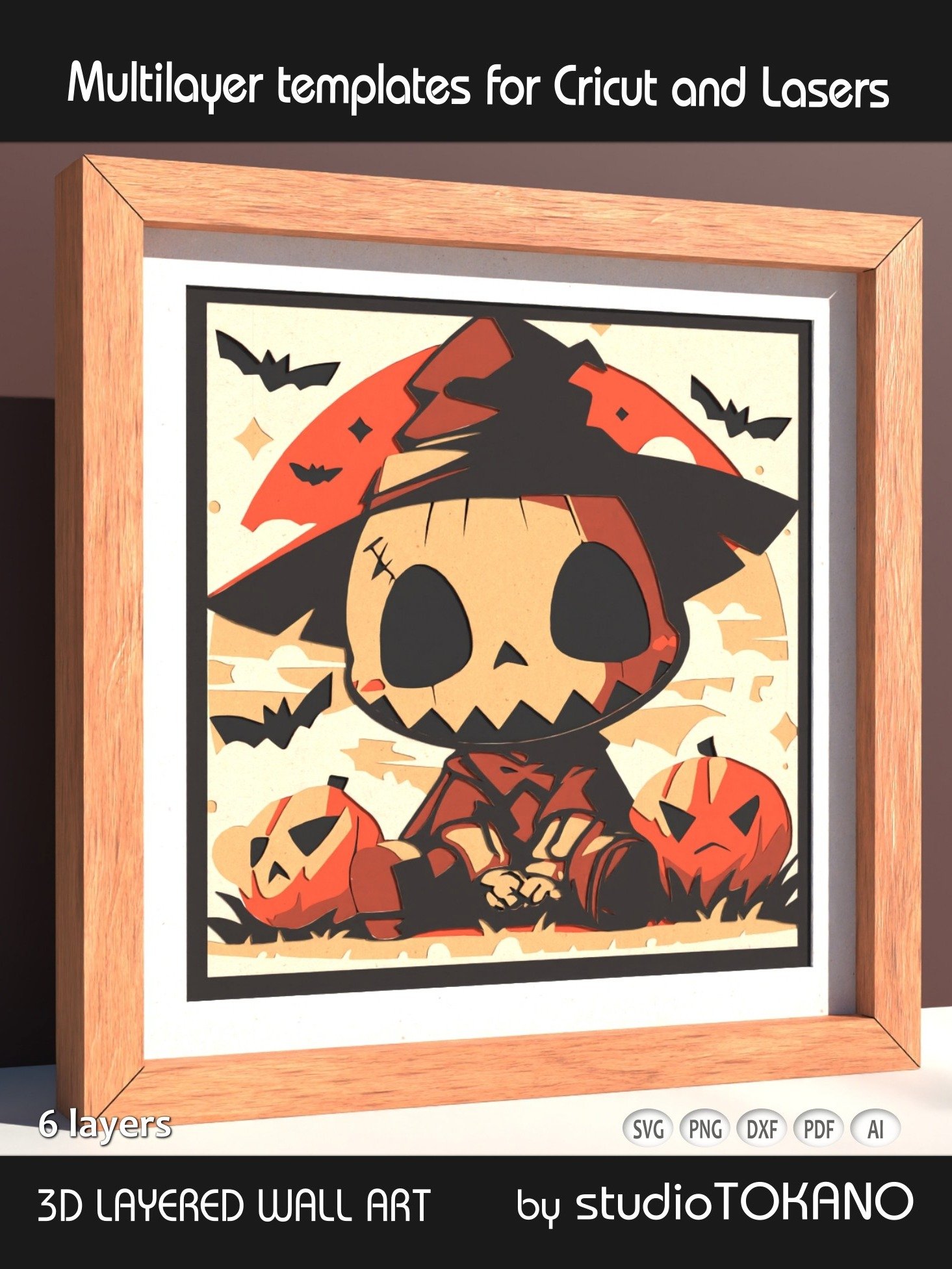 Cute Skeleton Layered Cut File product image (1)