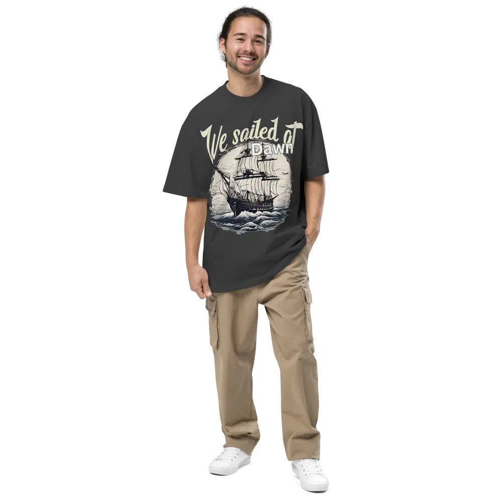 We sailed at dawn oversized tee product image (6)