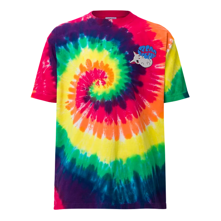 Bright Bean Cat Nap Logo Embroidered Tie Dye T-Shirt product image (2)