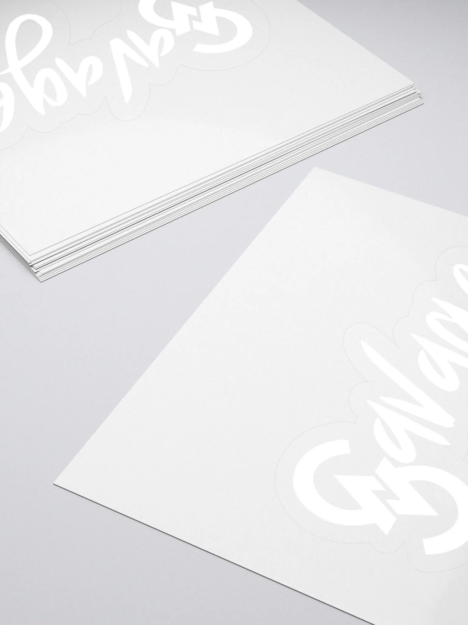 Savage Logo Sticker (White) product image (4)