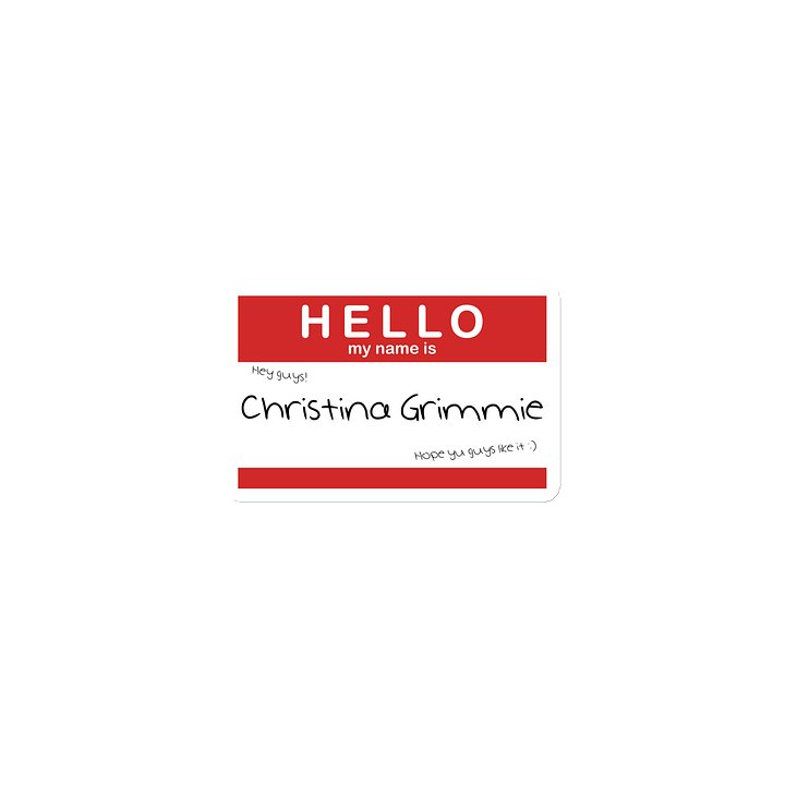 Hello My Name Is Christina Grimmie Magnet product image (1)