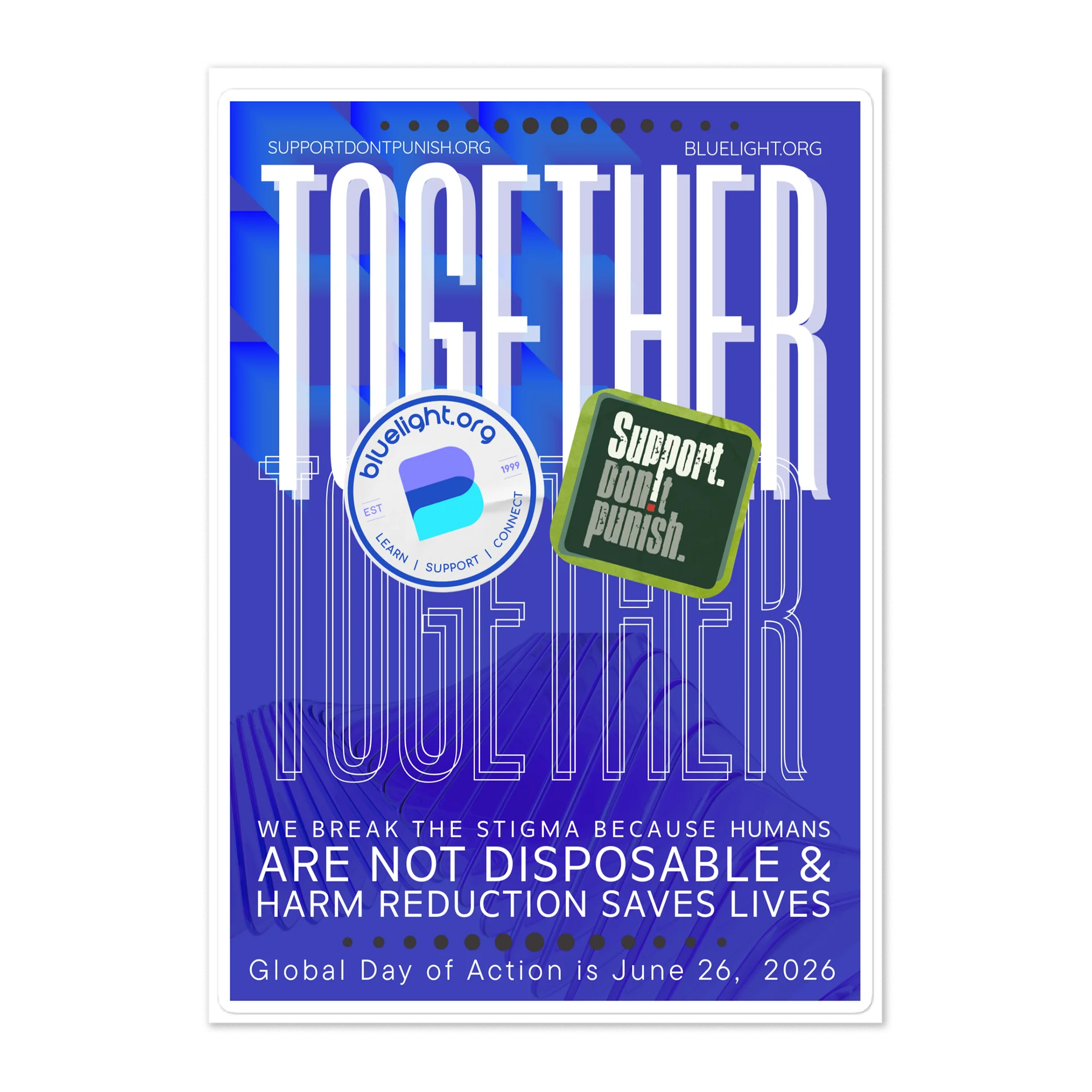 Together for Harm Reduction Sticker Sheet product image (1)