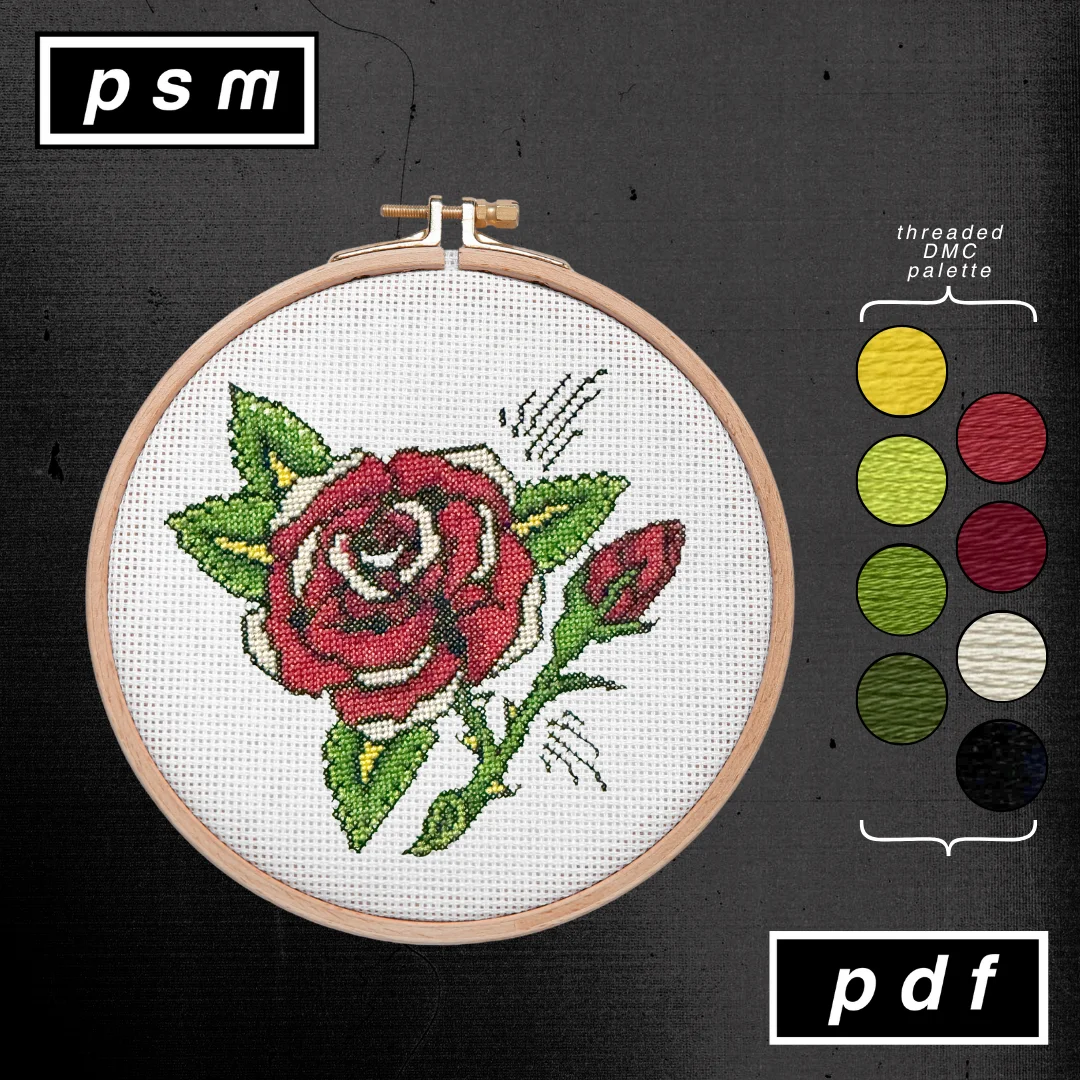 Thorny Rose with Bud Pattern product image (1)